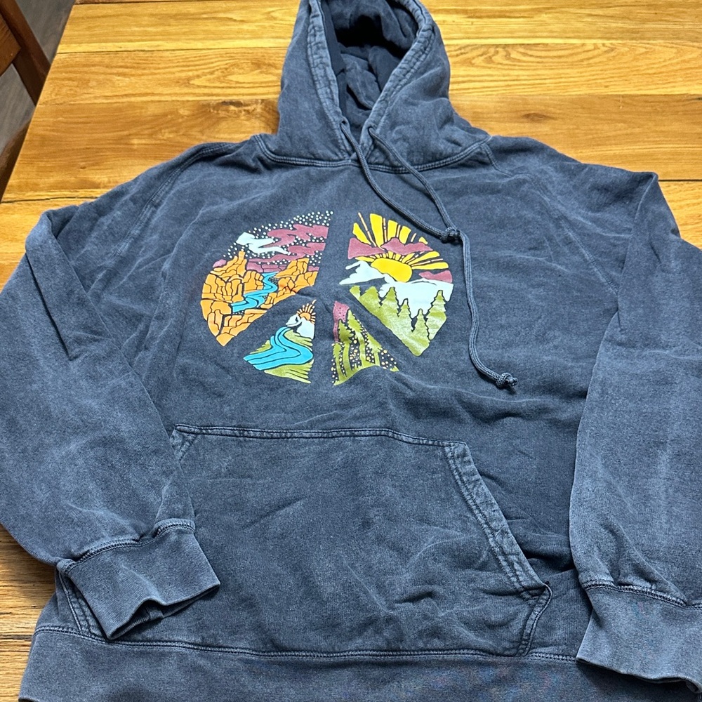Atomicchild Graphic Hoodie - Faded Black/Dark Grey